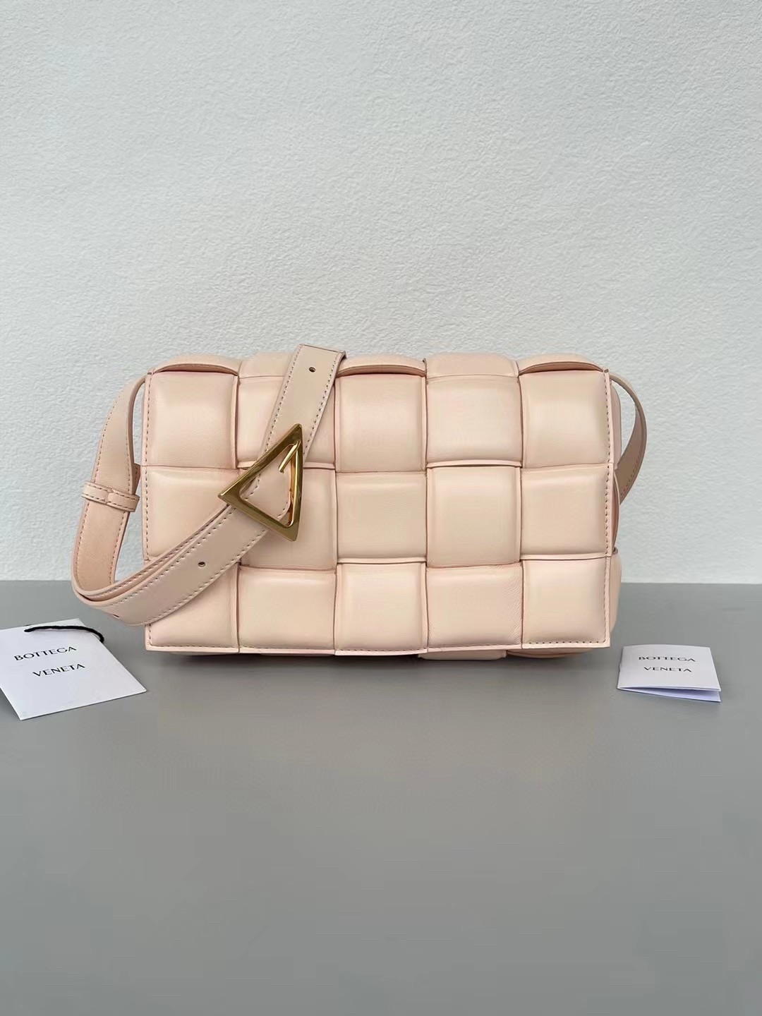 Bottega Veneta Padded Cassette Bag In Melon Lambskin 958