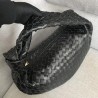 Bottega Veneta Large BV Jodie Bag In Black Woven Leather 162