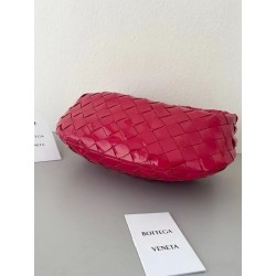 Bottega Veneta BV Jodie Mini Bag In Red Intrecciato Patent Leather 856