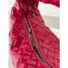 Bottega Veneta BV Jodie Mini Bag In Red Intrecciato Patent Leather 856