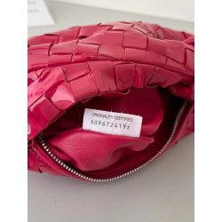 Bottega Veneta BV Jodie Mini Bag In Red Intrecciato Patent Leather 856