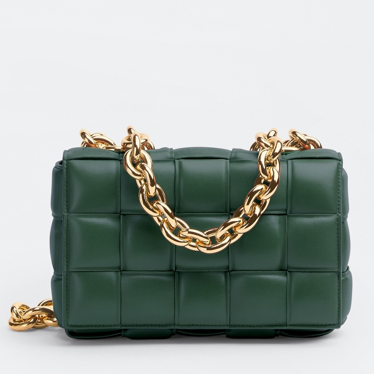 Bottega Veneta Chain Cassette Bag In Raintree Lambskin 906