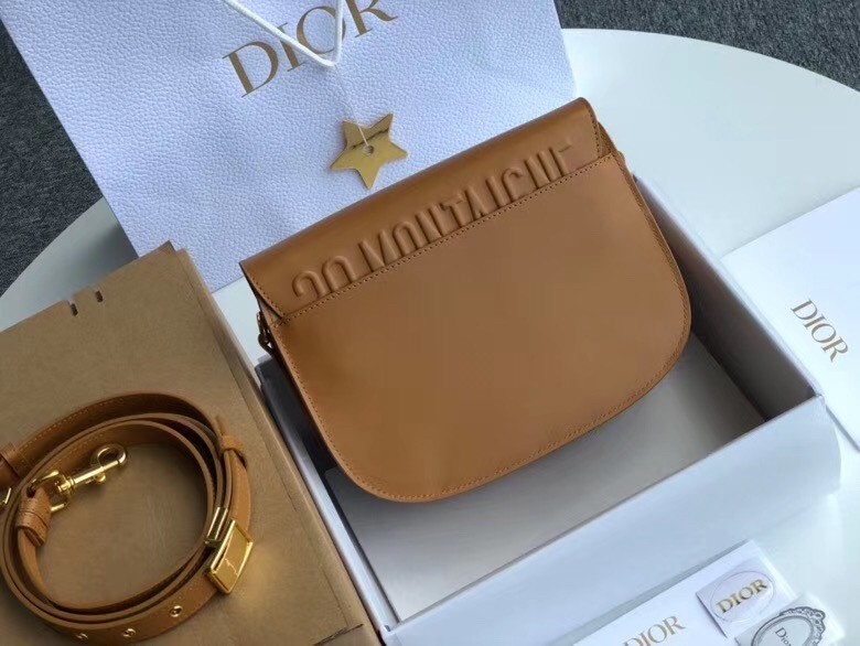 Dior Medium Bobby Bag In Camel Calfskin 938