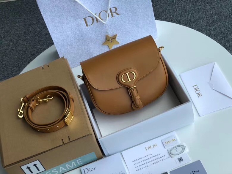 Dior Medium Bobby Bag In Camel Calfskin 938