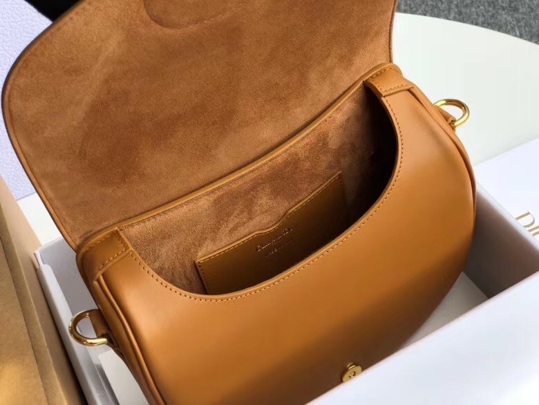 Dior Medium Bobby Bag In Camel Calfskin 938