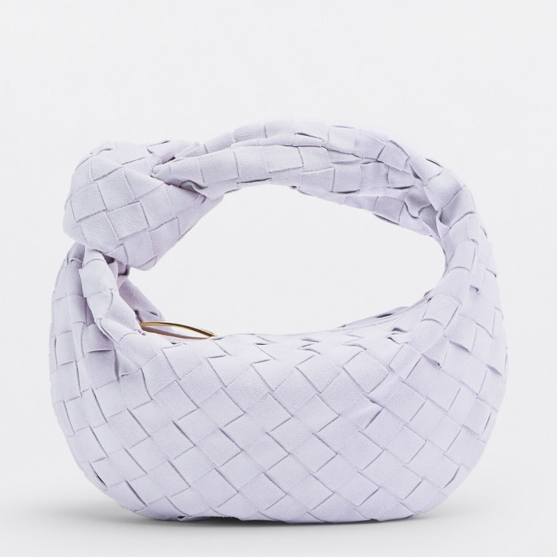 Bottega Veneta BV Jodie Mini Bag In Lilac Intrecciato Suede 974 Bottega Veneta BV Jodie Mini Bag In Lilac Intrecciato Suede 974