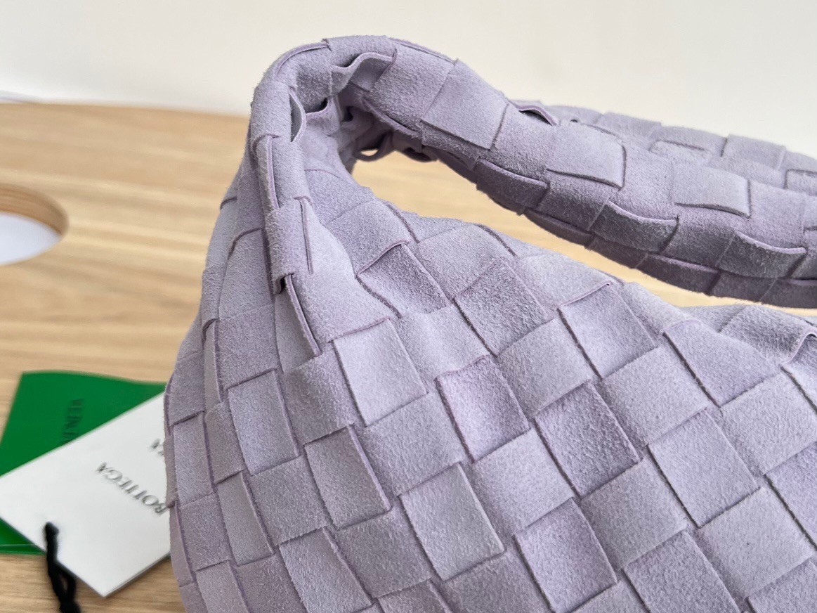 Bottega Veneta BV Jodie Mini Bag In Lilac Intrecciato Suede 974
