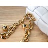 Bottega Veneta Chain Cassette Bag In White Lambskin 546