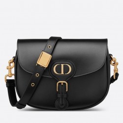 Dior Medium Bobby Bag In Black Calfskin 436