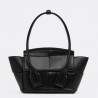 Bottega Veneta Mini Arco Bag In Black Intrecciato Calfskin 827