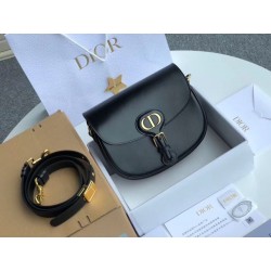 Dior Medium Bobby Bag In Black Calfskin 436