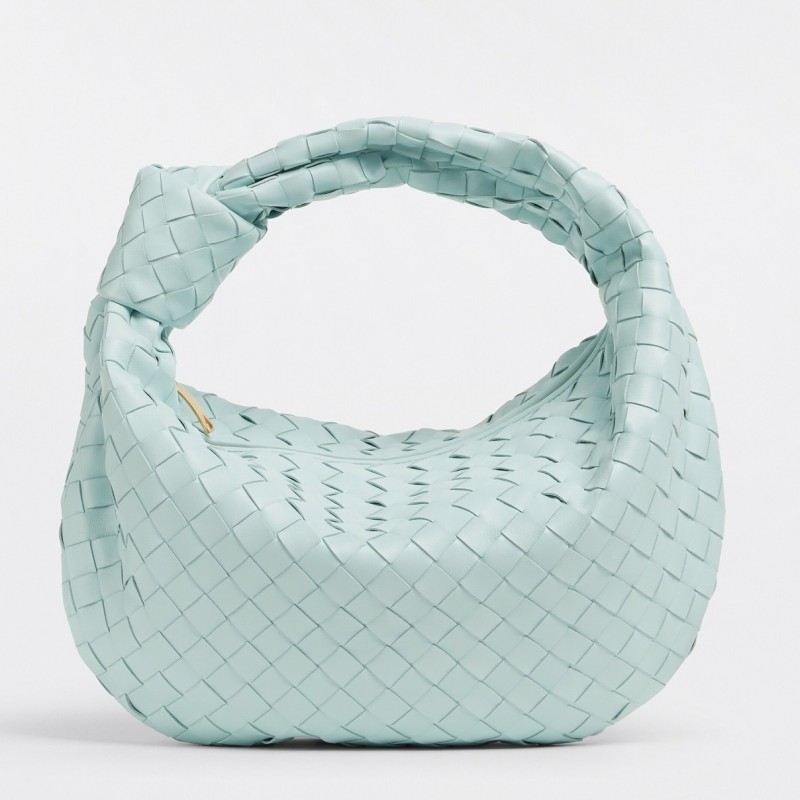 Bottega Veneta BV Jodie Teen Bag In Blue Intrecciato Leather 012