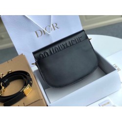 Dior Medium Bobby Bag In Black Calfskin 436