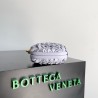 Bottega Veneta Knot Minaudiere Clutch in Oyster Sequins Lambskin 043