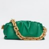 Bottega Veneta The Chain Pouch In Green Calfskin 137