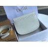 Dior Medium Bobby Bag In White Calfskin 473