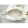 Bottega Veneta Mini Cassette Camera Bag In White Lambskin 284