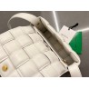 Bottega Veneta Small Padded Cassette Bag In White Lambskin 387