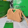 Bottega Veneta Small Point Bag In Peachy Quilted Leather 551