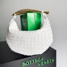 Bottega Veneta Small Sardine Bag In White Intrecciato Lambskin 660