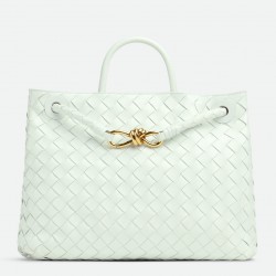 Bottega Veneta Small Andiamo Bag In Glacier Intrecciato Lambskin 762