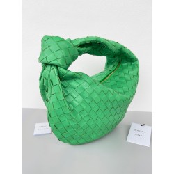 Bottega Veneta BV Jodie Teen Bag In Green Intrecciato Leather 898