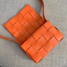 Bottega Veneta Cassette Bag In Orange Lambskin 050