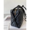 Bottega Veneta Mini Loop Bag In Black Intrecciato Lambskin 156