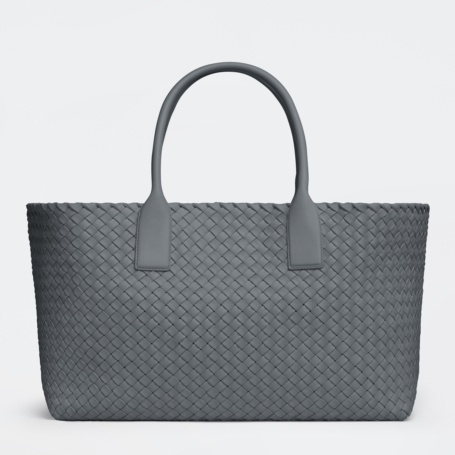 Bottega Veneta Cabat Medium Bag In Thunder Intrecciato Lambskin 264