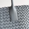 Bottega Veneta Cabat Medium Bag In Thunder Intrecciato Lambskin 264