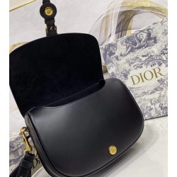 Dior Large Bobby Bag In Black Calfskin 654