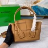 Bottega Veneta Mini Arco Bag In Caramel Intrecciato Leather 349