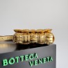 Bottega Veneta Small Cassette Bag In Gold Metallic Lambskin 418