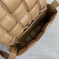 Bottega Veneta Padded Cassette Bag In Caramel Calfskin 536