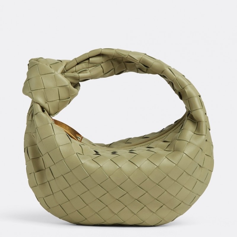 Bottega Veneta BV Jodie Mini Bag In Travertine Intrecciato Lambskin 670