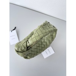 Bottega Veneta BV Jodie Mini Bag In Travertine Intrecciato Lambskin 670