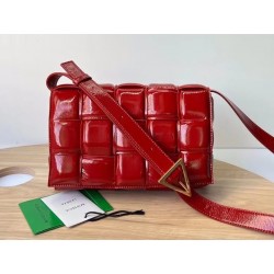 Bottega Veneta Padded Cassette Bag In Red Deerskin 848