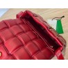 Bottega Veneta Padded Cassette Bag In Red Deerskin 848