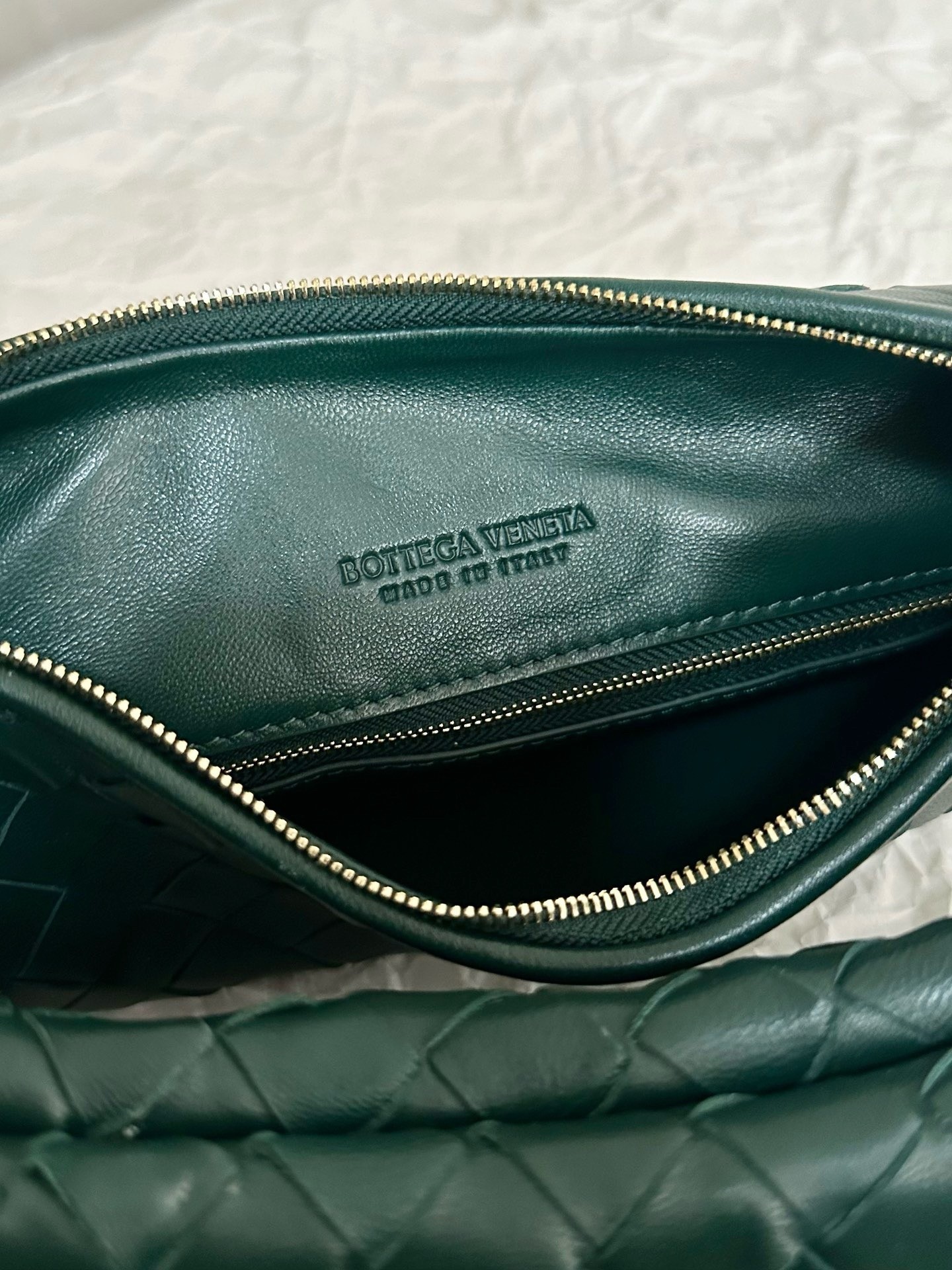 Bottega Veneta Gemelli Medium Bag in Emerald Green Intrecciato Lambskin 881