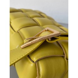 Bottega Veneta Padded Cassette Bag In Yellow Lambskin 459