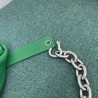 Bottega Veneta The Belt Chain Pouch In Green Nappa Leather 100