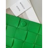 Bottega Veneta Cassett Bag In Green Intrecciato Lambskin 222