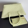 Bottega Veneta Cabat Medium Bag In Lemon Intrecciato Lambskin 295