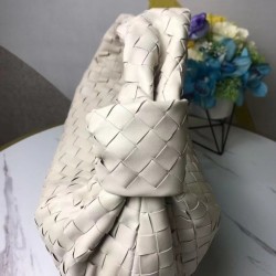 Bottega Veneta BV Jodie Small Bag In White Intrecciato Leather 299