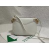 Bottega Veneta Mount Medium Envelope Bag In White Calfskin 329