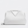 Bottega Veneta Medium Point Top Handle Bag In White Leather 352