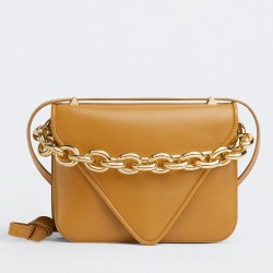 Bottega Veneta Mount Small Bag In Yellow Calfskin 400