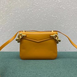 Bottega Veneta Mount Small Bag In Yellow Calfskin 400