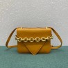 Bottega Veneta Mount Small Bag In Yellow Calfskin 400