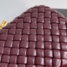 Bottega Veneta Knot Minaudiere Clutch In Bordeaux Intrecciato Lambskin 389